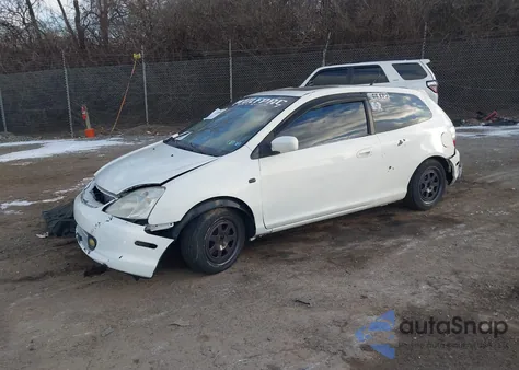 2002 Honda Civic Si from USA, damaged, VIN SHHEP33512U310848